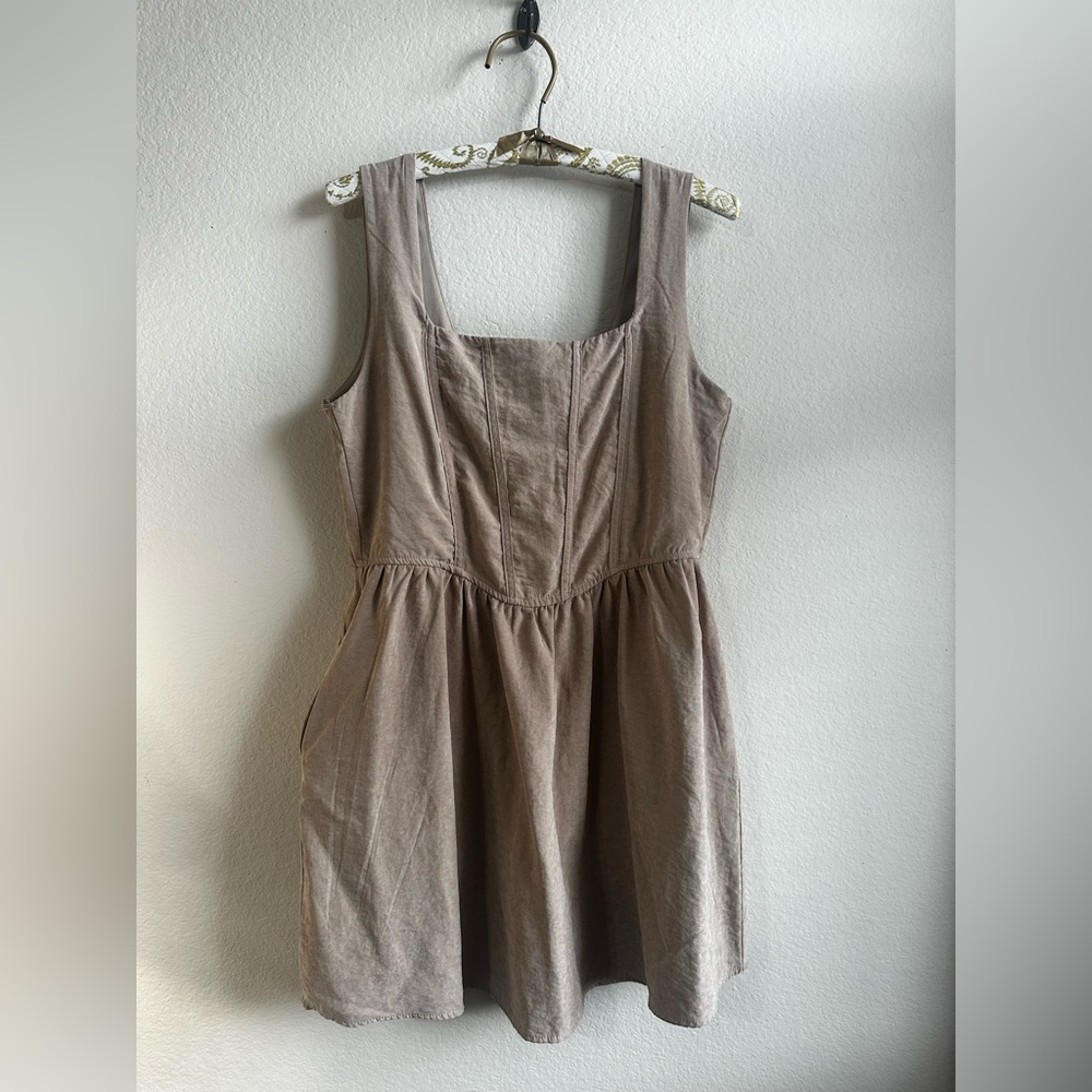 Tan Sleeveless Dress